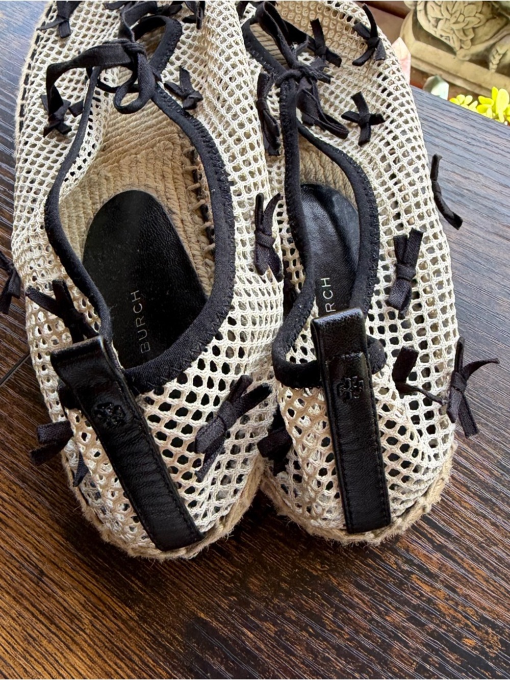 Tory Burch Mesh Mini Bow Espadrilles - Picture 5 of 6